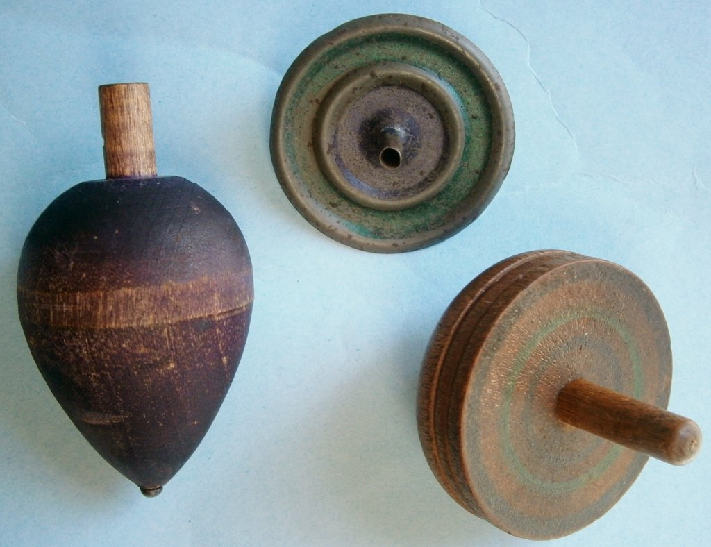 Three 19th Century Toy Tops (1 of 10)