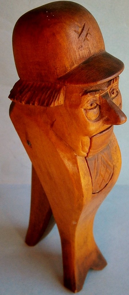 Antique Hand Carved Wood Figural Nut Cracker from the (1 of 6)
