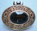 Mexican Sterling Silver Signed Brooch Pin with Black
