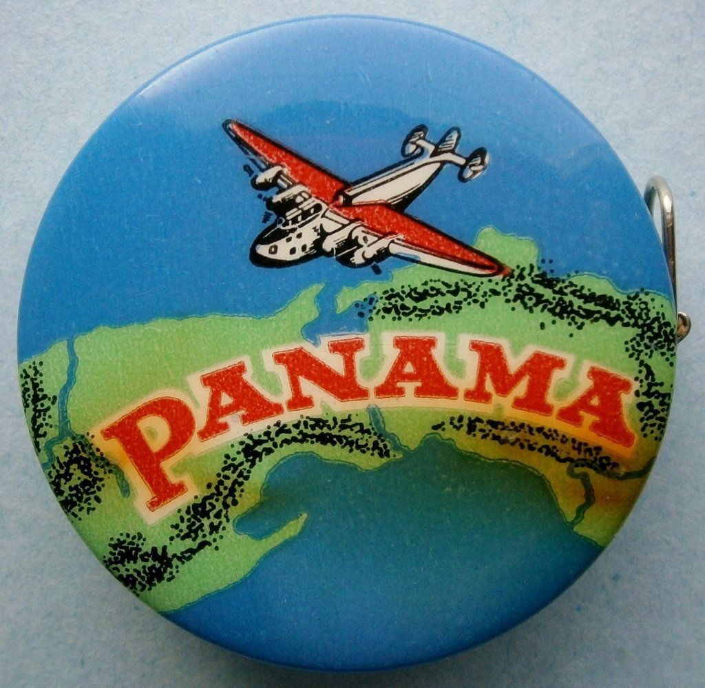 PANAMA advertising celluloid tape measure patented 1951 (1 of 4)