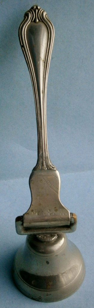 Unusual hinged dinner bell, vintage (1 of 5)