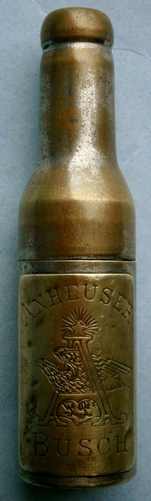 ANHEUSER BUSCH Advertising Figural Bottle Corkscrew (1 of 4)