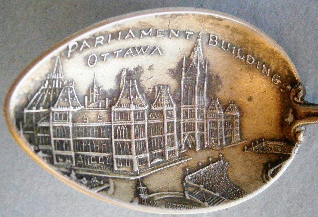 Ottawa Parliament Building Sterling Silver Souvenir (1 of 4)