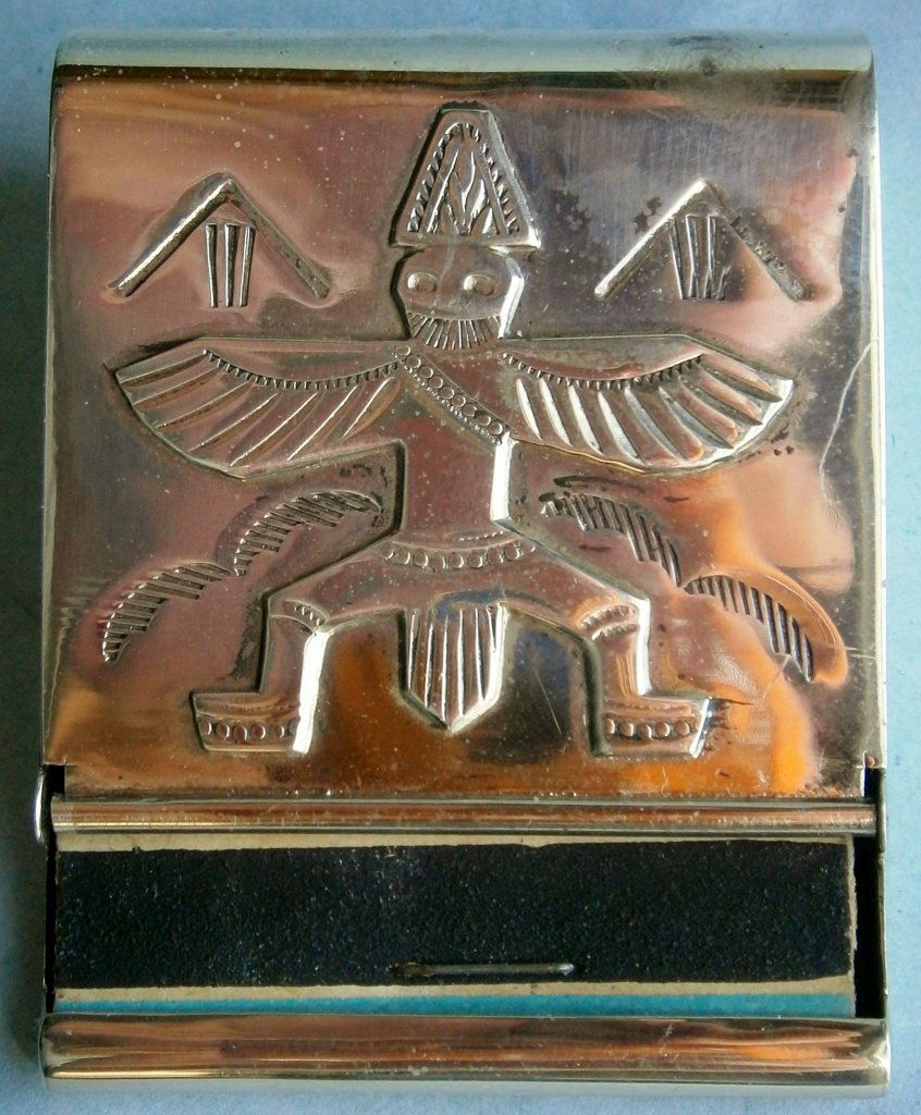 Mexican Sterling Silver Book Match Holder (1 of 6)