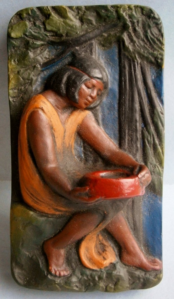 Souvenir of Jamestown Pocahontas Incense Burner (1 of 7)