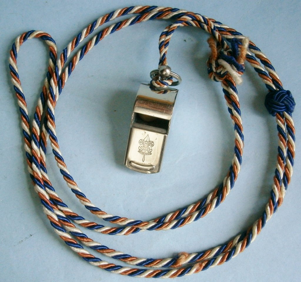 Vintage Boy Scout Whistle with Lanyard (1 of 4)