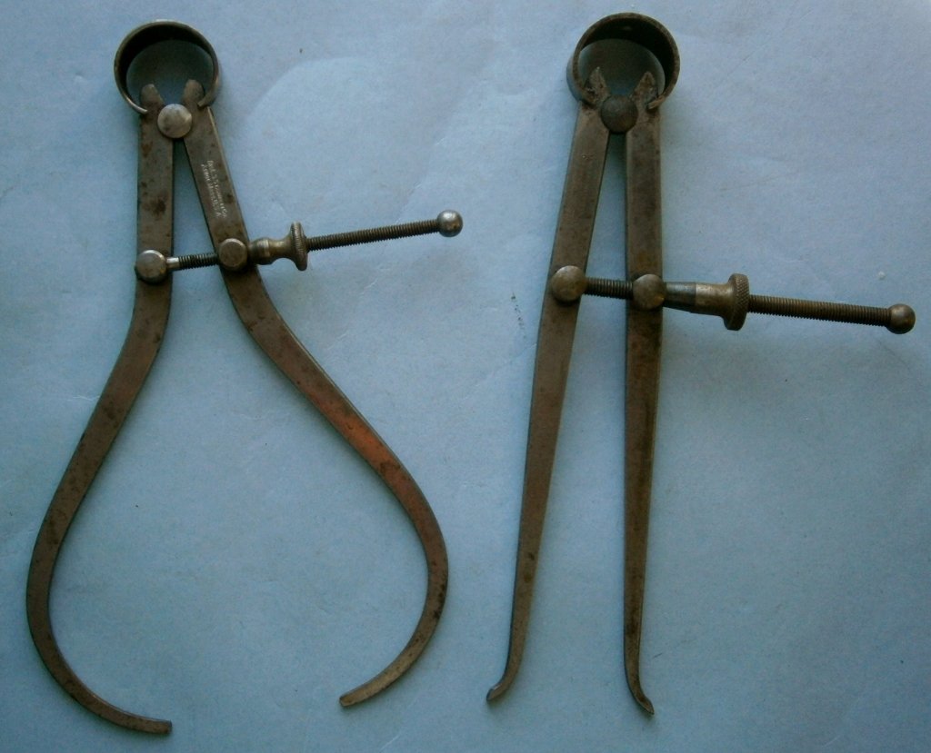 Pair of Early Machinist Calipers (1 of 4)