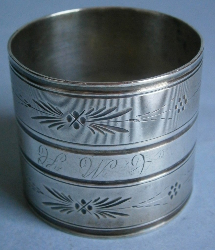 Early Sterling Silver Napkin Ring from the 19th century (1 of 4)
