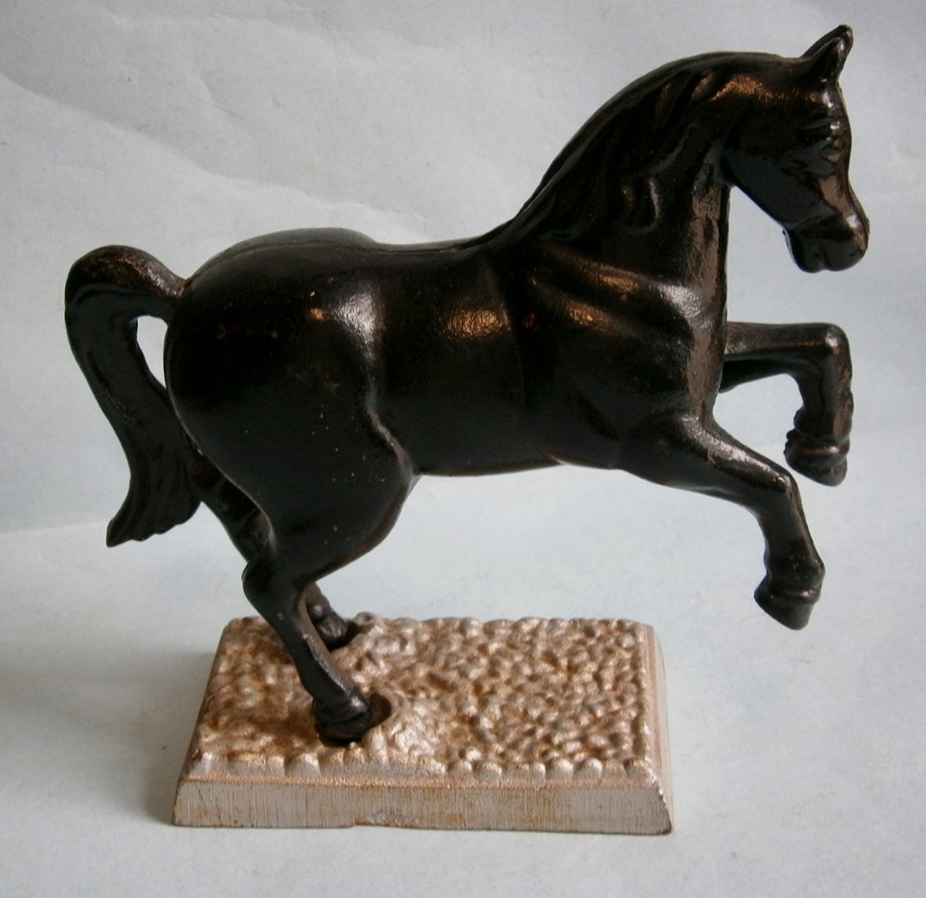 Prancing Horse on Pebbled Base Still Bank (1 of 7)