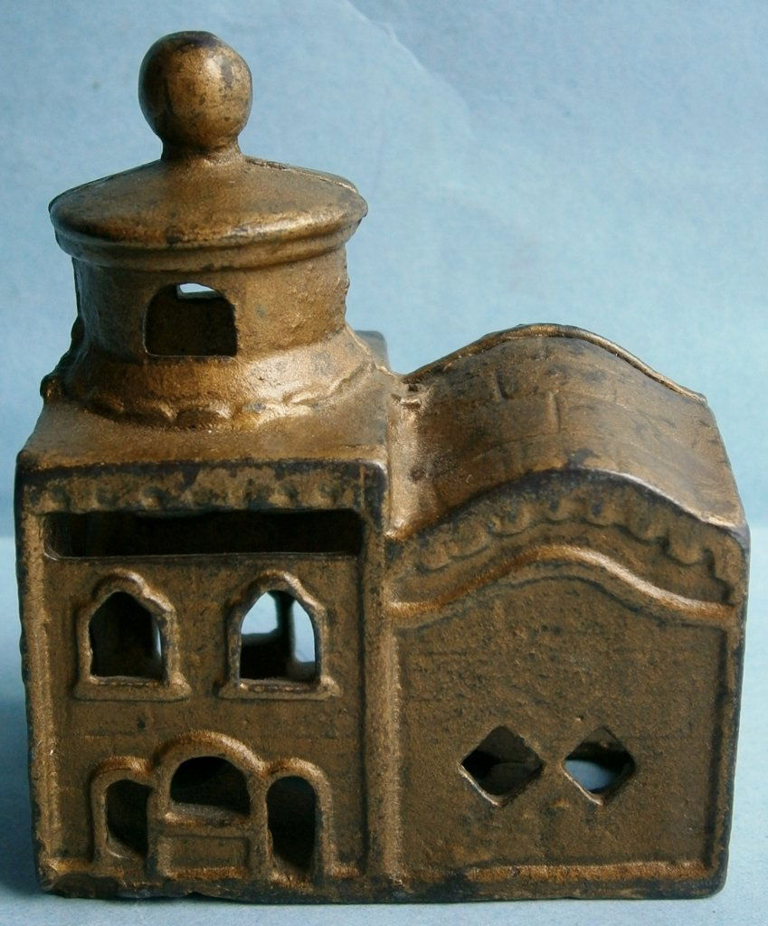 Antique Cast Iron Mosque Still Bank (1 of 7)