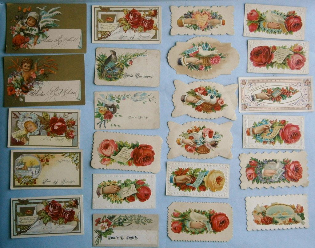 Collection of 23 Victorian Calling Cards (1 of 8)
