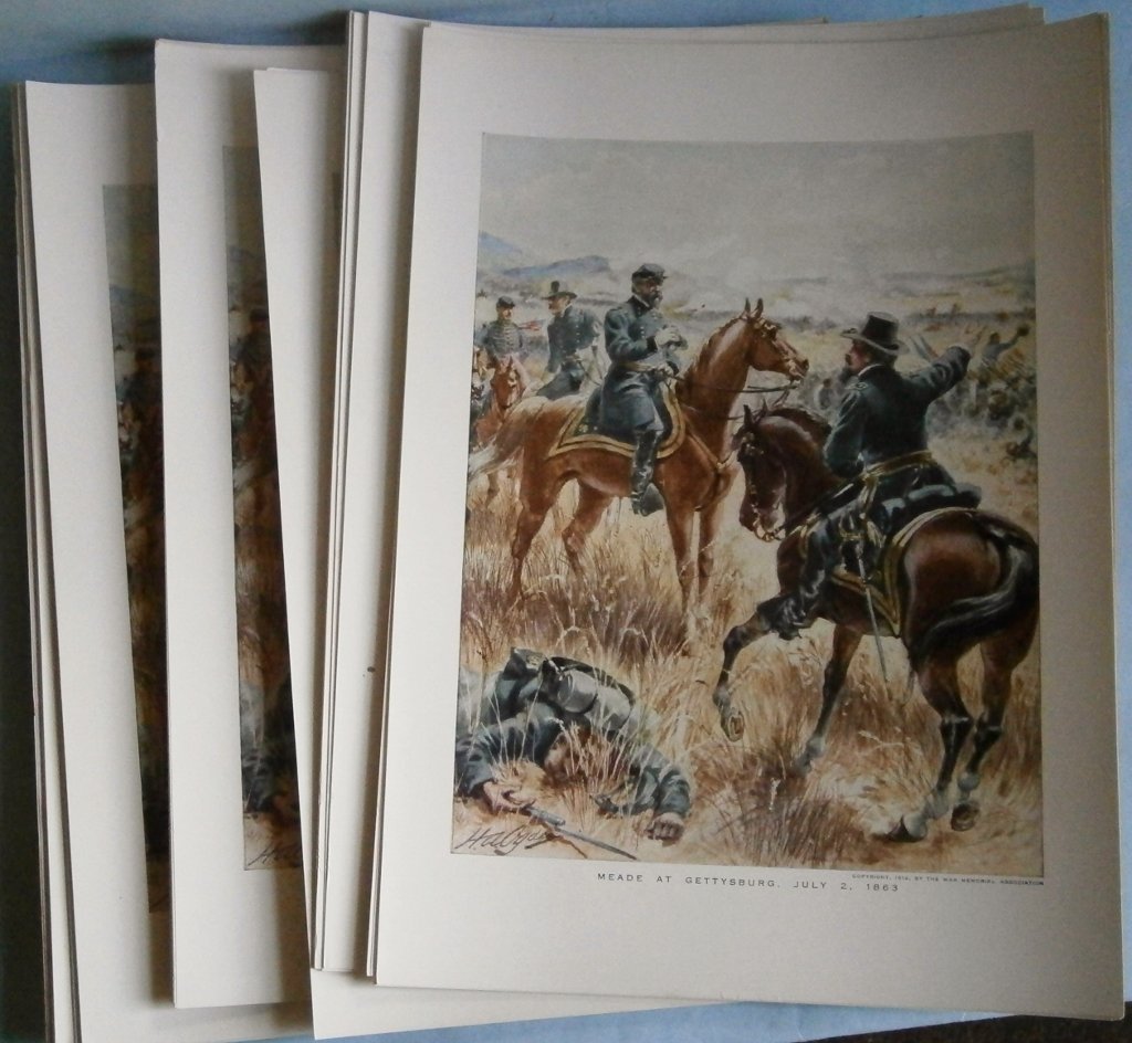 (47) Civil War Prints €œMeade At Gettysburg€ (1 of 5)