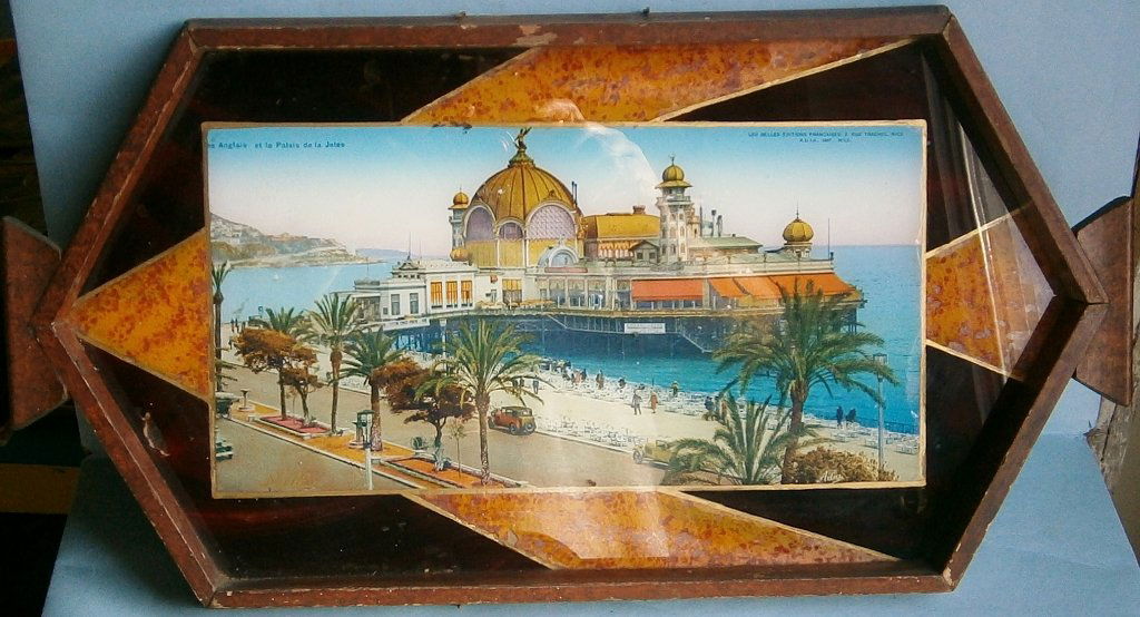Souvenir Tray from Nice France from the early 1930s (1 of 6)