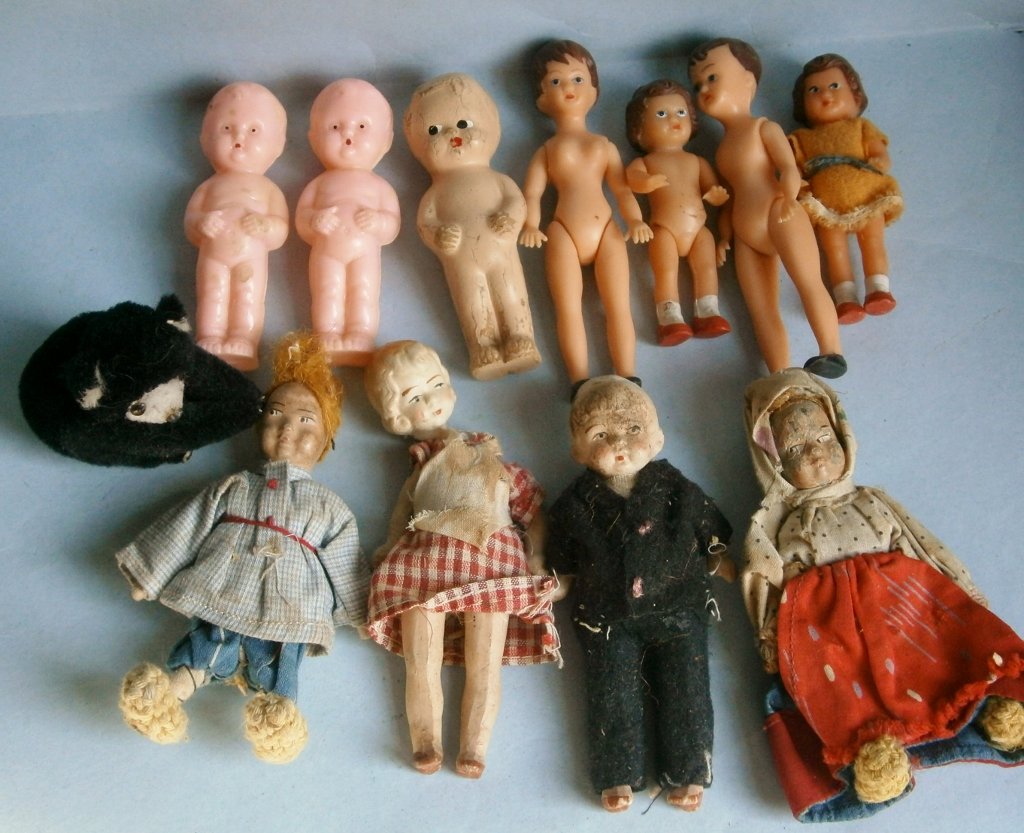 Assorted Small Dolls from different periods (1 of 5)