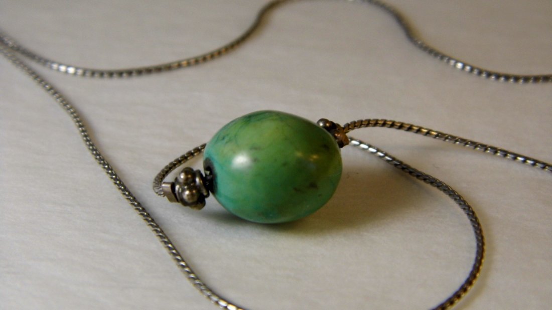 Sterling Silver Turquoise Necklace (1 of 3)