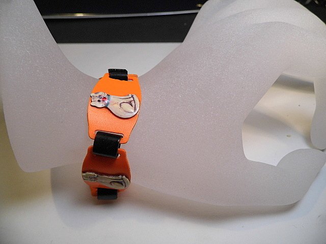 Ca 1930 Celluloid Kitty Cat Bracelet (1 of 8)