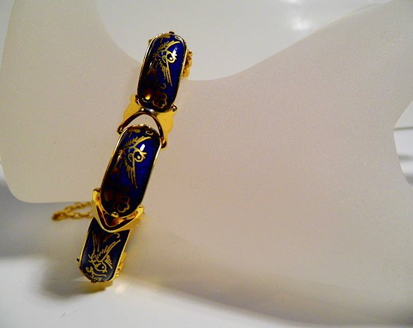 Pretty Japanese Damascene Bracelet (1 of 4)