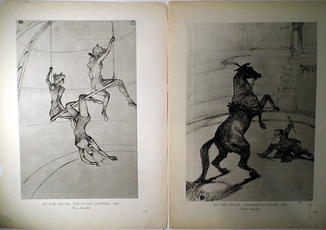 French Print Pair 1939 Hyperion Press Toulouse Lautrec (1 of 8)