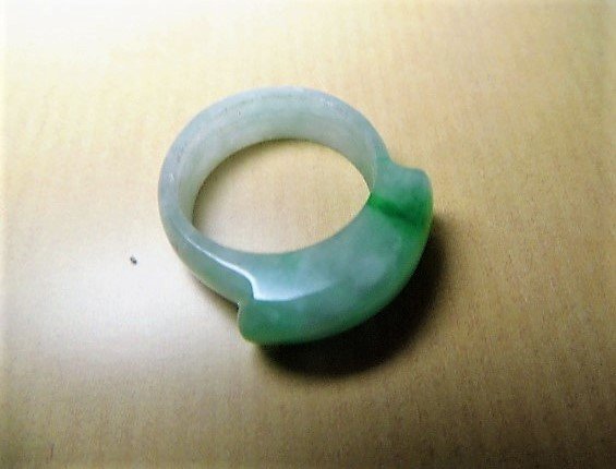 Nephrite Jade Ring Size 9 1/4 (1 of 4)