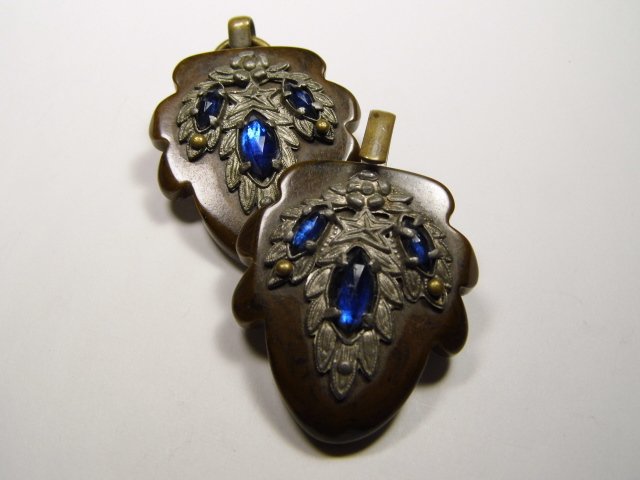 Pair Soviet Era Bakelite Buckles (1 of 3)