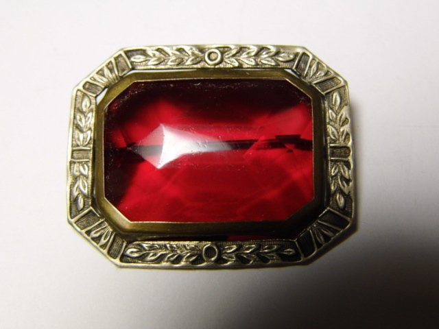 1930 Bohemian Paste Brooch (1 of 4)
