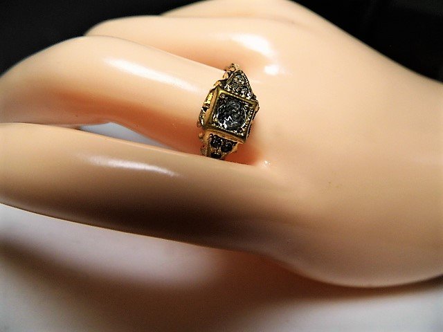 Victorian Antique Fine Detail Costume Diamond Ring 8 (1 of 5)