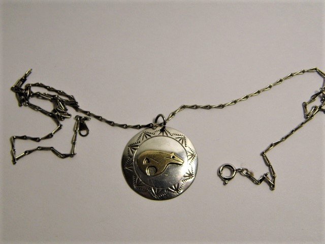 Ricky Reeder Signed Pendant Necklace Navajo (1 of 4)