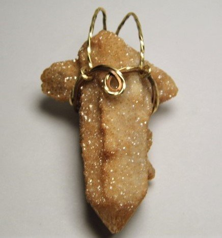 Custom Made Quartz Crystal Necklace Pendant (1 of 5)