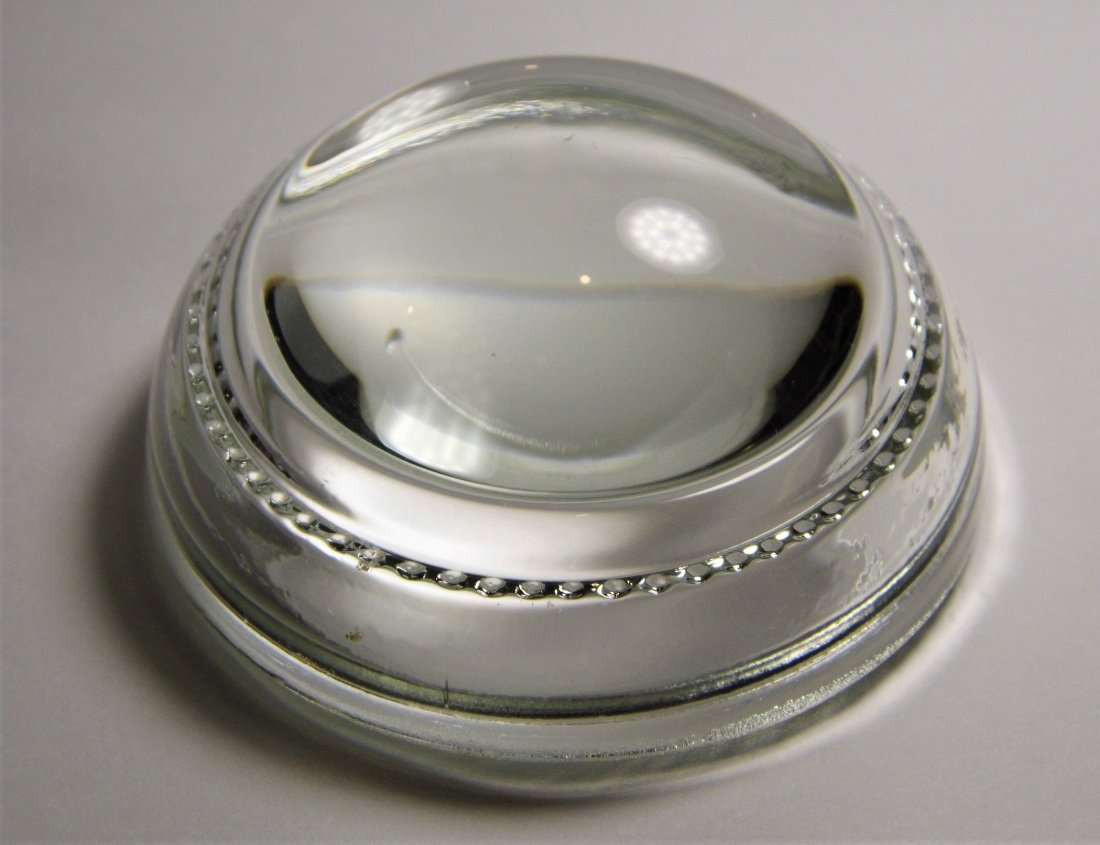 Antique Victorian Domed Glass Magnifier Paper Weight (1 of 4)