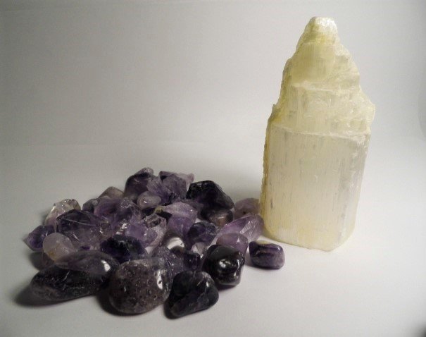 Amethyst Flourite Rocks & Crystal (1 of 6)
