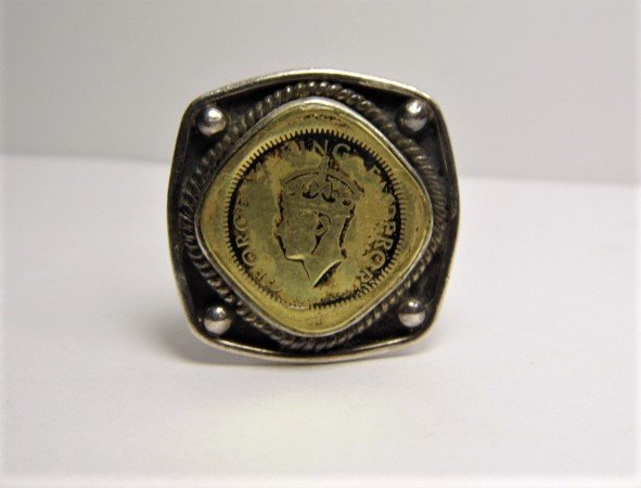 British Colonial India Coin Ring 2 Annas (1 of 9)
