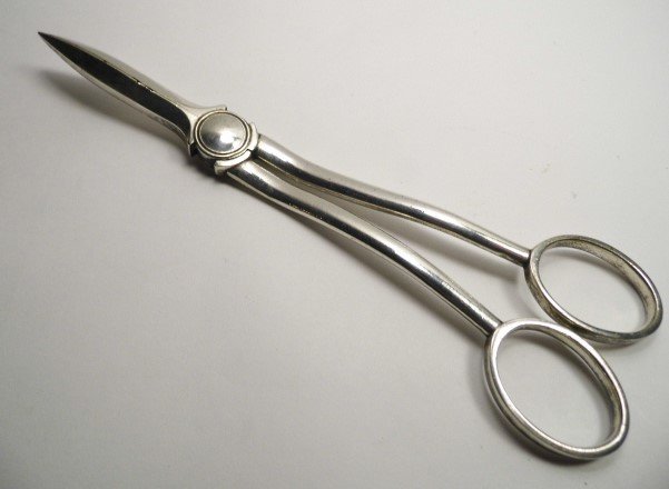 Vintage English Nickel Silver Grape Shears (1 of 8)