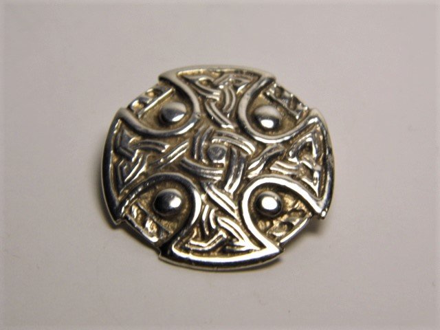 Vintage Celtic Hallmarked Sterling Cross Pin (1 of 6)