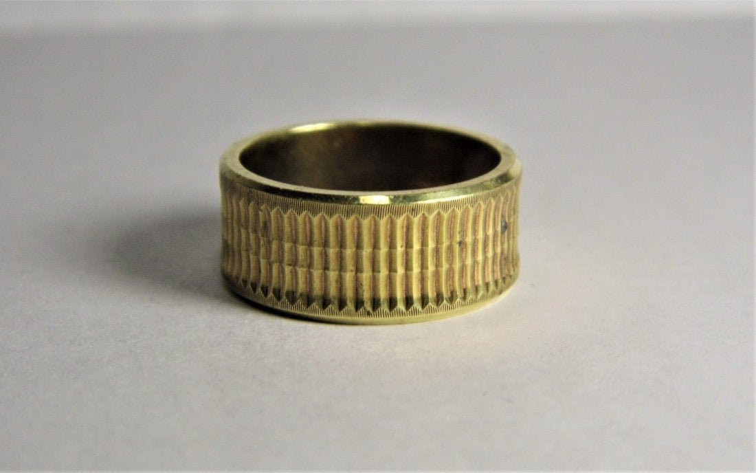 Unique Vintage Modern Gothic Pinchbeck Ring sz 7: Unique androgynous design. Wide band. Well crafted. No marks. Size 7.