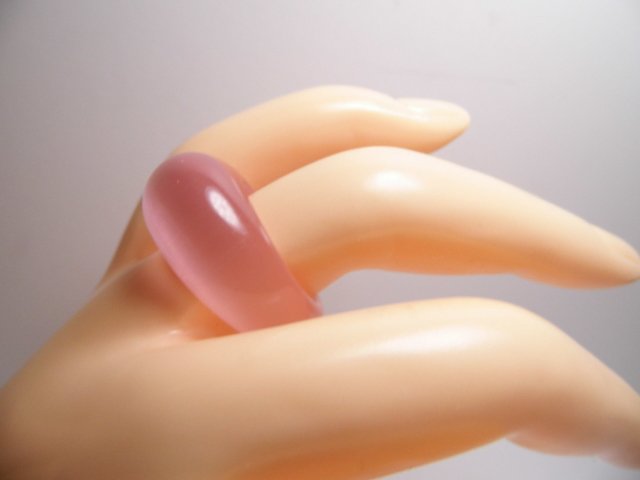 Vintage Rose Quartz Cat's Eye Ring Size 6 1/2 (1 of 5)