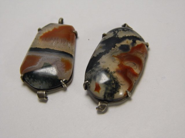 Antique Scottish Agate Jewelry Elements (1 of 7)