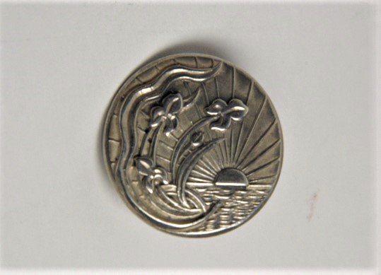 Antique Victorian Sterling Silver Button 1901 Birmingha (1 of 9)