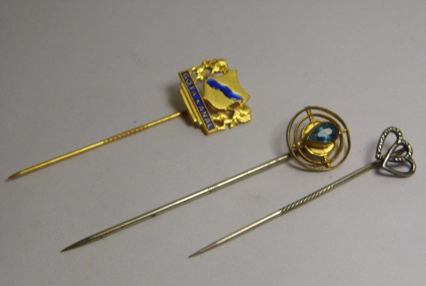 Three Vintage Stick Pins Stickpins (1 of 6)