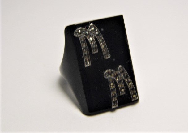 Vintage Monogrammed Signet Ring 5 3/4 (1 of 3)