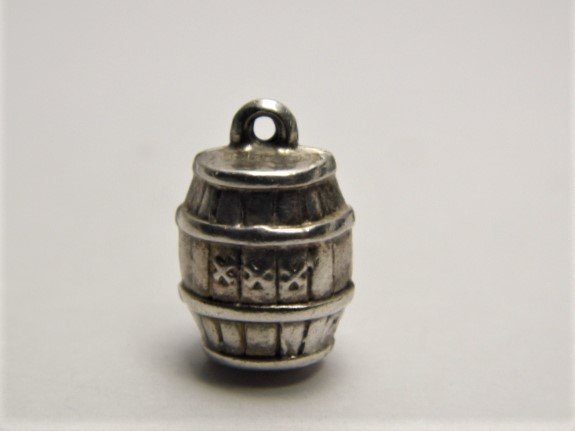 Vintage Sterling Silver Bracelet Charm XXX Barrel: Who else has a triple x barrel charm?