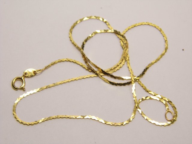 14 Karat Gold Necklace Chain 16 inch (1 of 6)