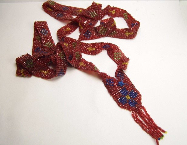 Vintage Indigenous Micro Beadwork Necklace Crosses (1 of 6)