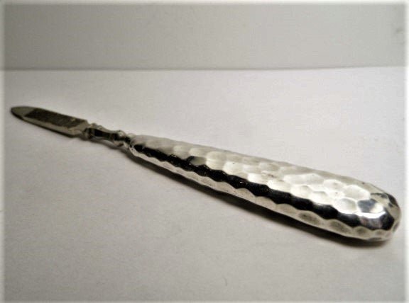 Large Antique English Victorian Silver Nail File (1 of 7)