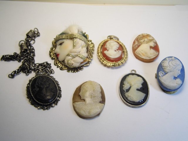 Lot 7 Vintage Cameos (1 of 6)