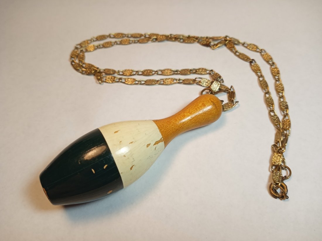 Vintage Bowling Pin Necklace (1 of 2)