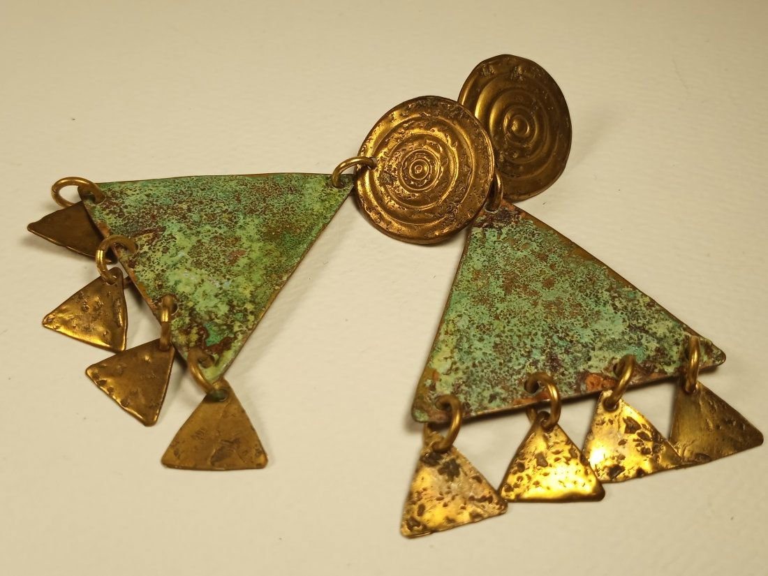 Pair Art Drop Earrings (1 of 1)