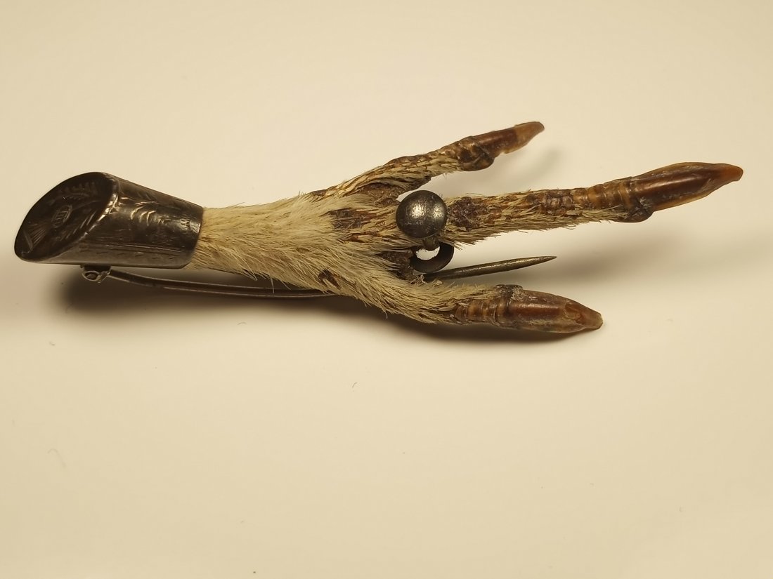 Antique Scottish Grouse Foot Brooch: Note that Grouse was betrothed.
