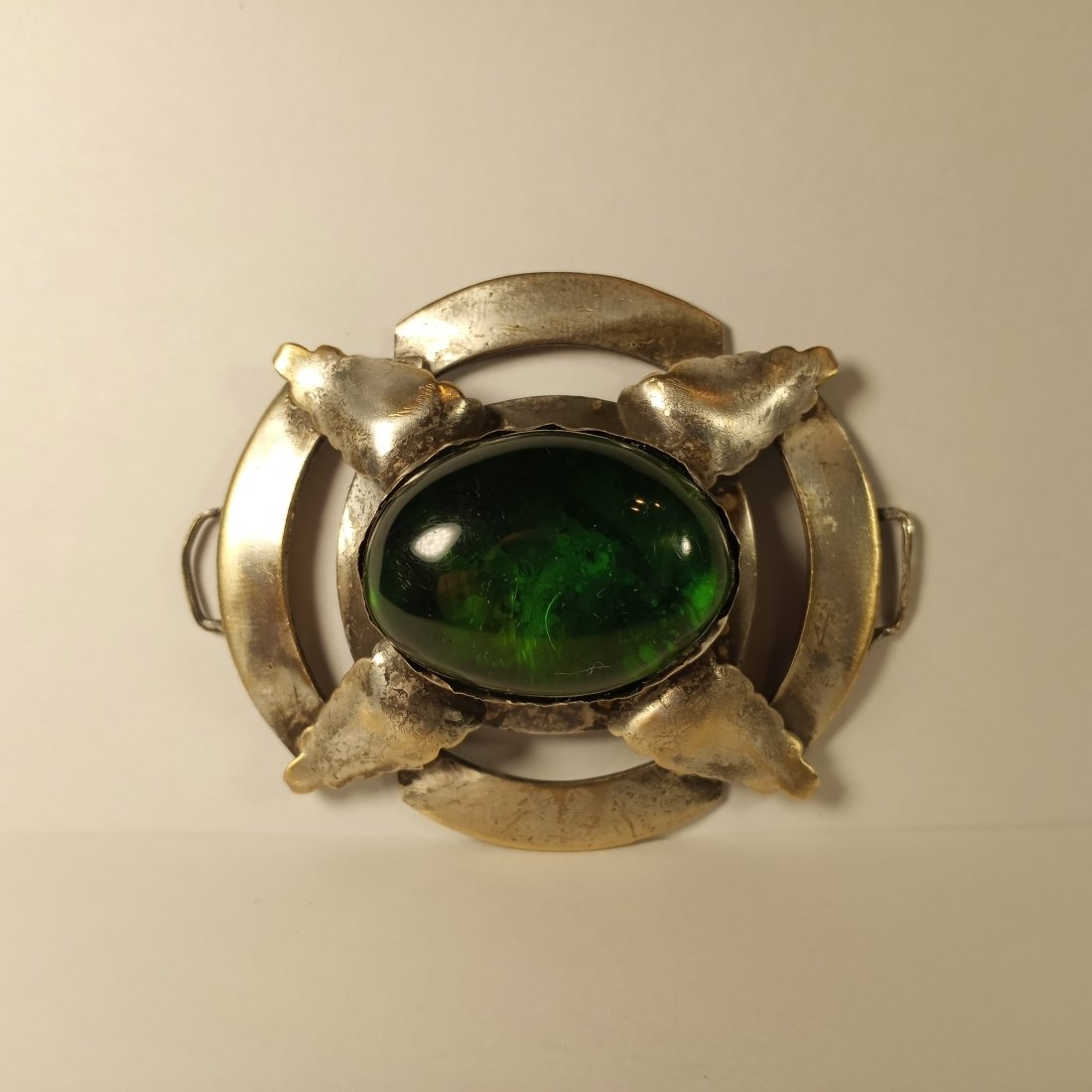 Large Antique Sash or Belt Buckle: Appears northern European, perhaps Irish or Scandinavian. No marks. Some silver content.