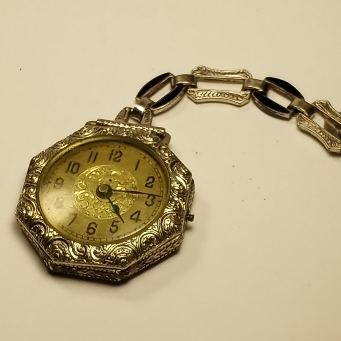Really Nice Antique Rolled Gold Watch: Not running. Ideal just as a pendant. Possibly only needs new stem. Also for repurpose.