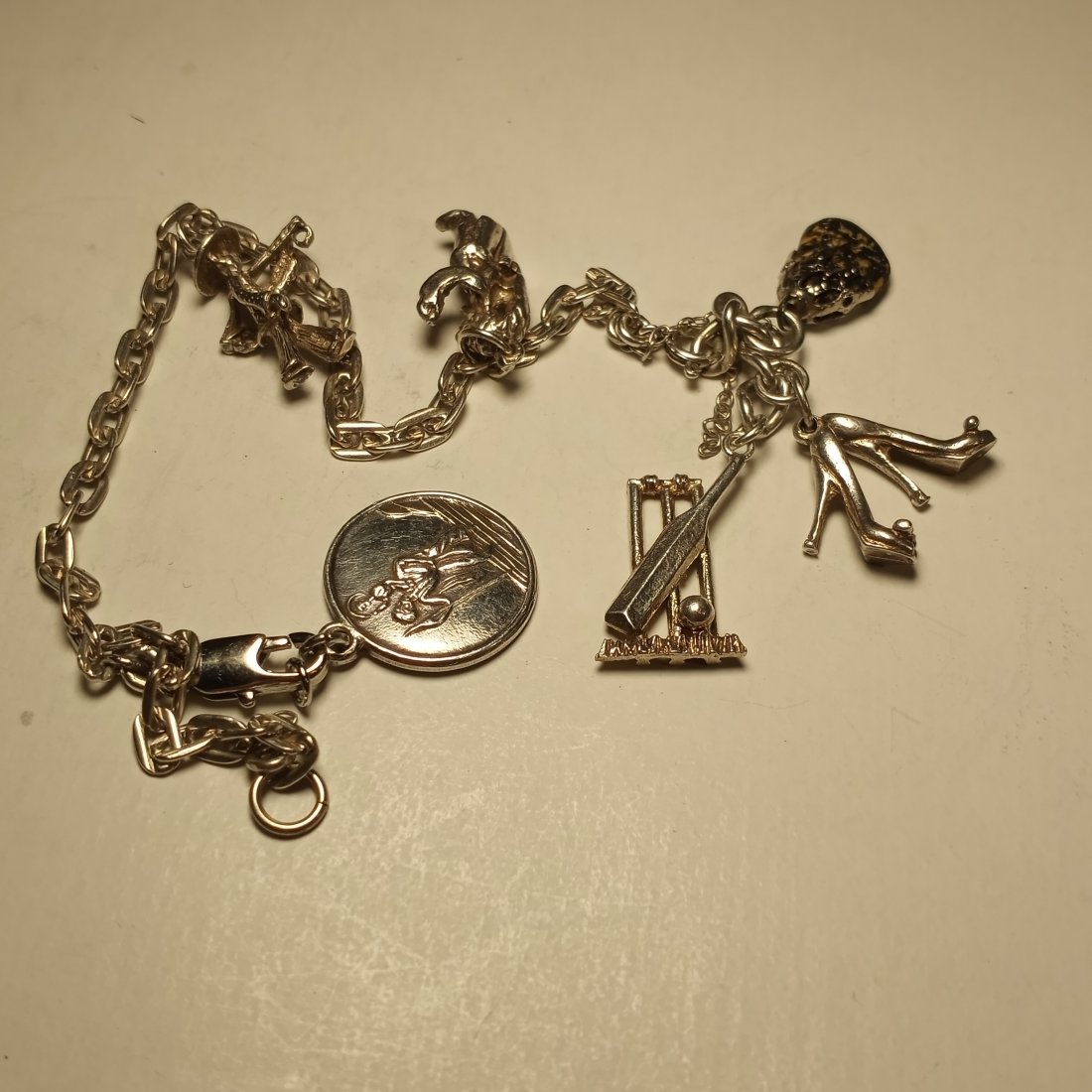 Vintage Sterling Silver Charm Bracelet (1 of 2)
